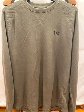 Under Armour Olive Waffle-Knit Long Sleeve Top